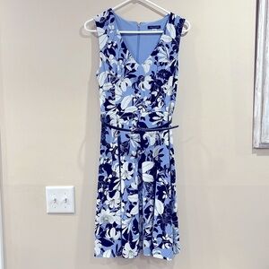 🔥Tommy Hilfiger Floral Blue Sleeveless Dress🔥